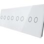 702222-61 Biały panel szklany 2+2+2+2