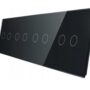 702222-62 Czarny panel szklany 2+2+2+2