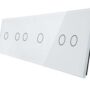701212-61 Biały panel szklany 1+2+1+2