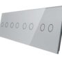 702222-64 Srebrny panel szklany 2+2+2+2