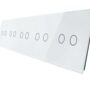 7022222-61 Biały panel szklany 2+2+2+2+2