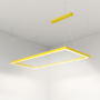 Wisząca prostokątna żółta lampa