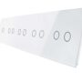 7012222-61 Biały panel szklany 1+2+2+2+2
