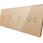 701112-63 Złoty panel szklany 1+1+1+2
