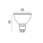 zarowka_kobi_gu10_diody_samsung_wymiary