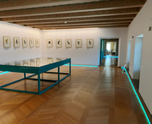 Kolorowa podłoga w muzeum