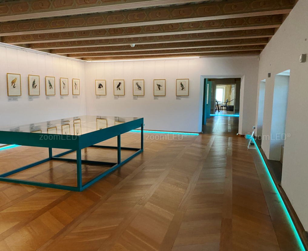 Kolorowa podłoga w muzeum