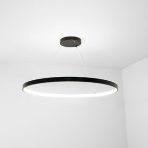 Lampa LED okrągła INTER RING wisząca zoomLED® CRI>90 czarna