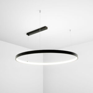 Lampa wisząca Ring w czarnym kolorze