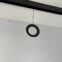 Lampa wisząca RING ze światłem ledowym do systemu szynowego w kolorze czarnym