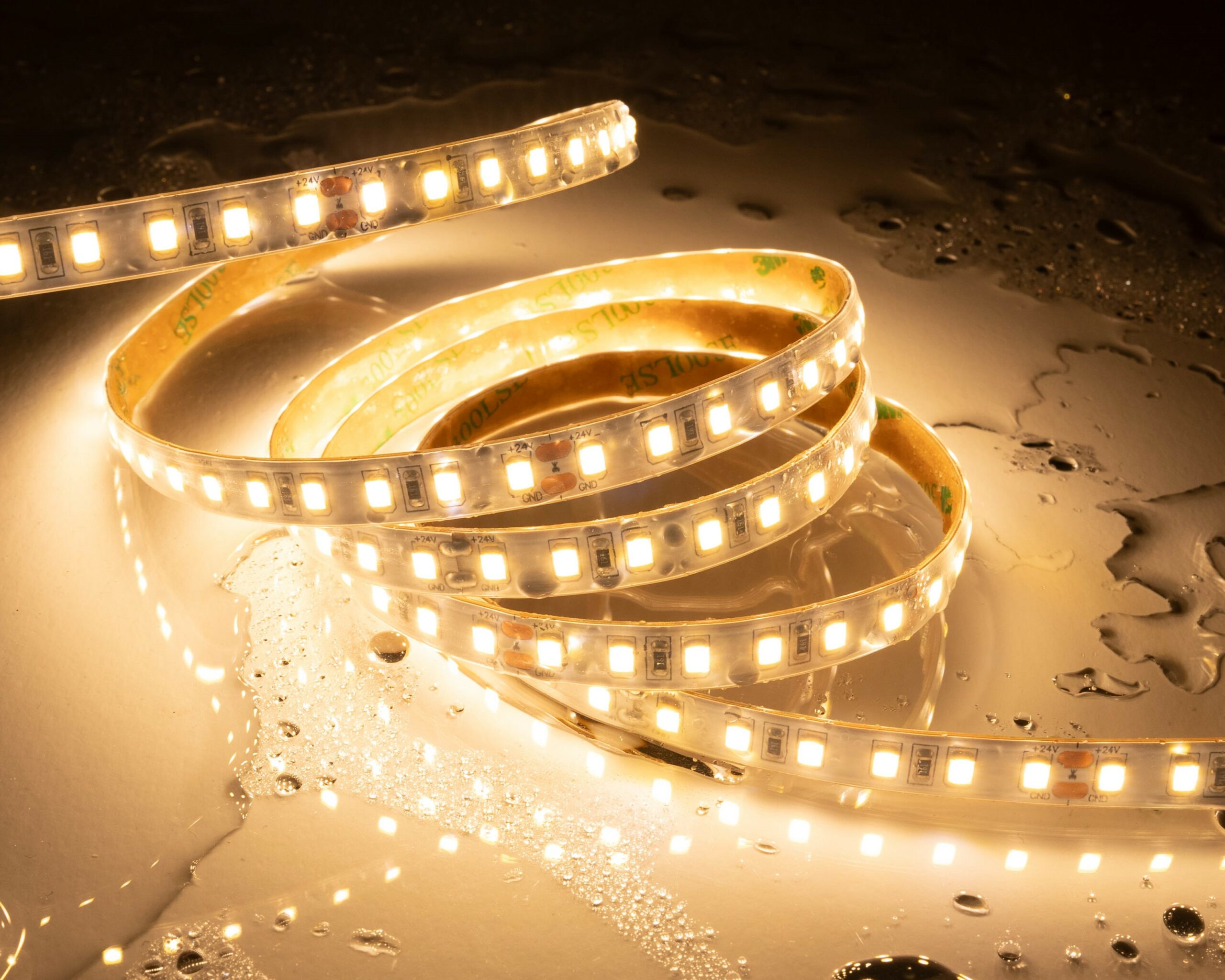 Taśma LED 3000K 120 SMD 2835 10W 1060lm CRI>90 IP20 wodoodporna 24V ...