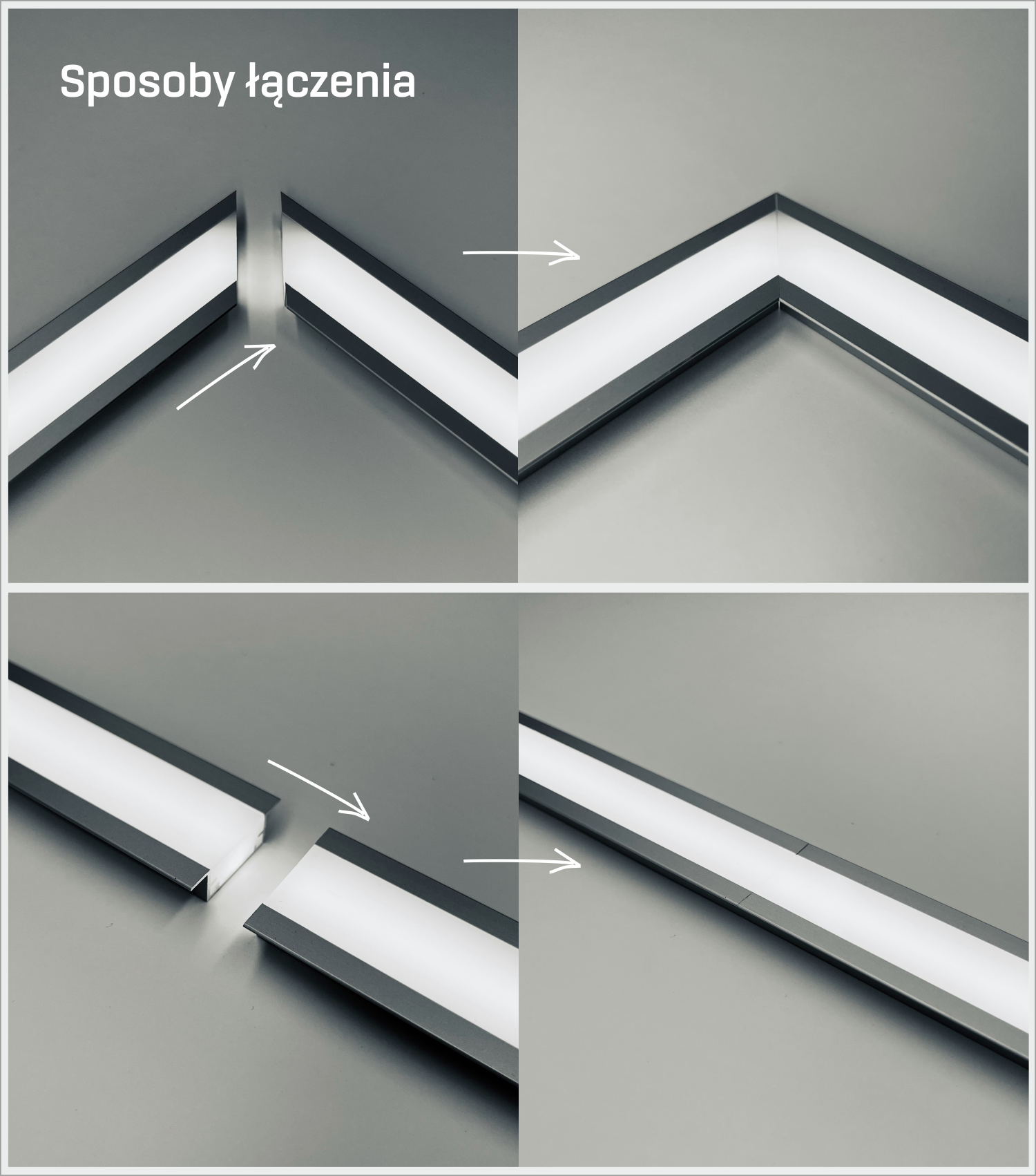 Profil wodoodporny łazienkowy do płytek IP68