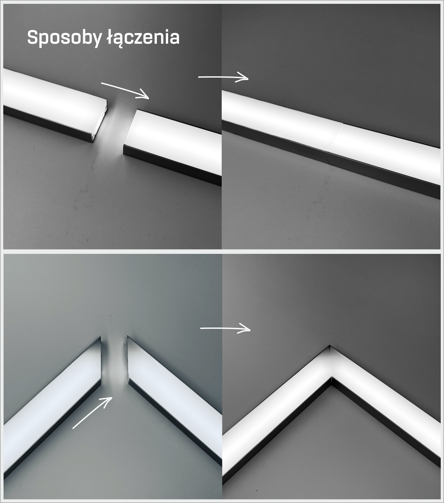 Profil wodoodporny łazienkowy do płytek IP68