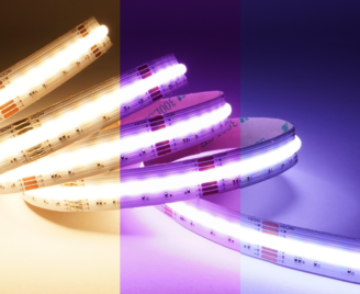 Taśma zoomLED® 16W COB FOB LED zwinięta w kłębek podświetlona w trzech kolorach