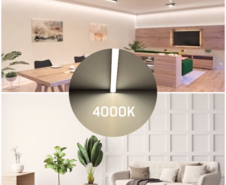 Wnętrza podświetlone paskiem led o barwie 4000K
