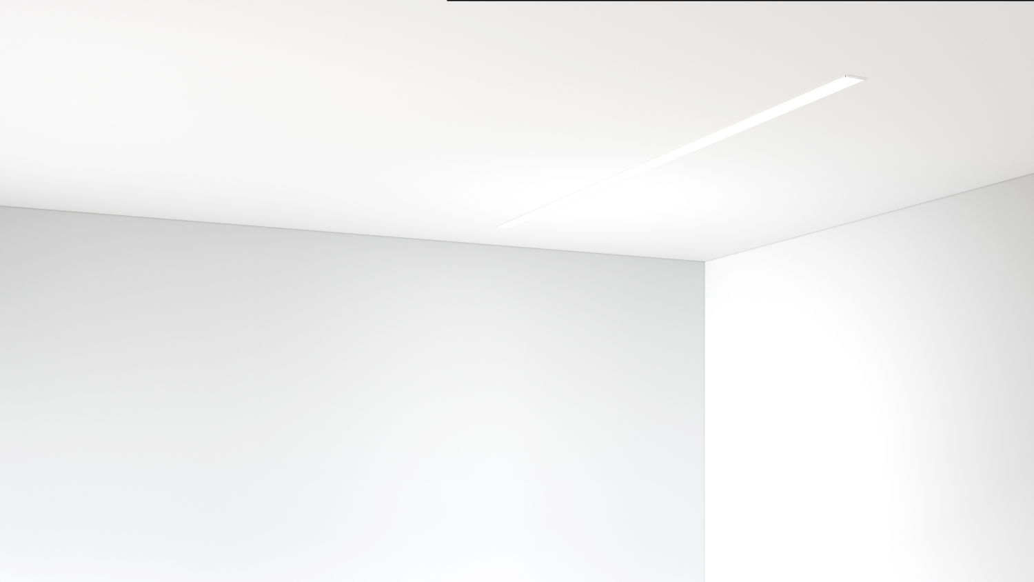 Lampa ledowa wpuszczana w sufit w kolorze białym