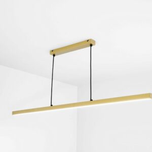 Lampa wisząca ledowa w złotym kolorze
