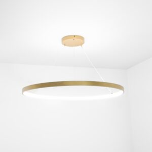 Lampa LED okrągła INTER RING wisząca zoomLED® CRI>90 złota