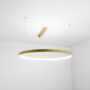 Lampa wisząca Ring ze źródłem światła ledowym w złotym kolorze