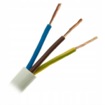 Kabel 3 żyłowy w białym oplocie