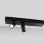 Spotlight sufitowy 14W (2x7W) LED CRI>90 36° AURORA SPX14 zoomLED® ruchomy czarny